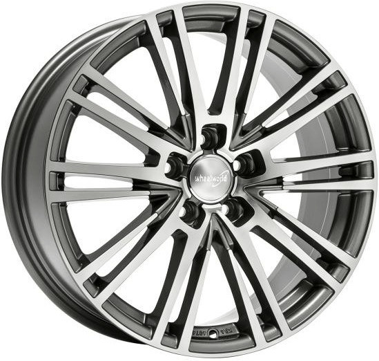 Wheelworld WH18 (8x18) daytona grey mirror face maschined