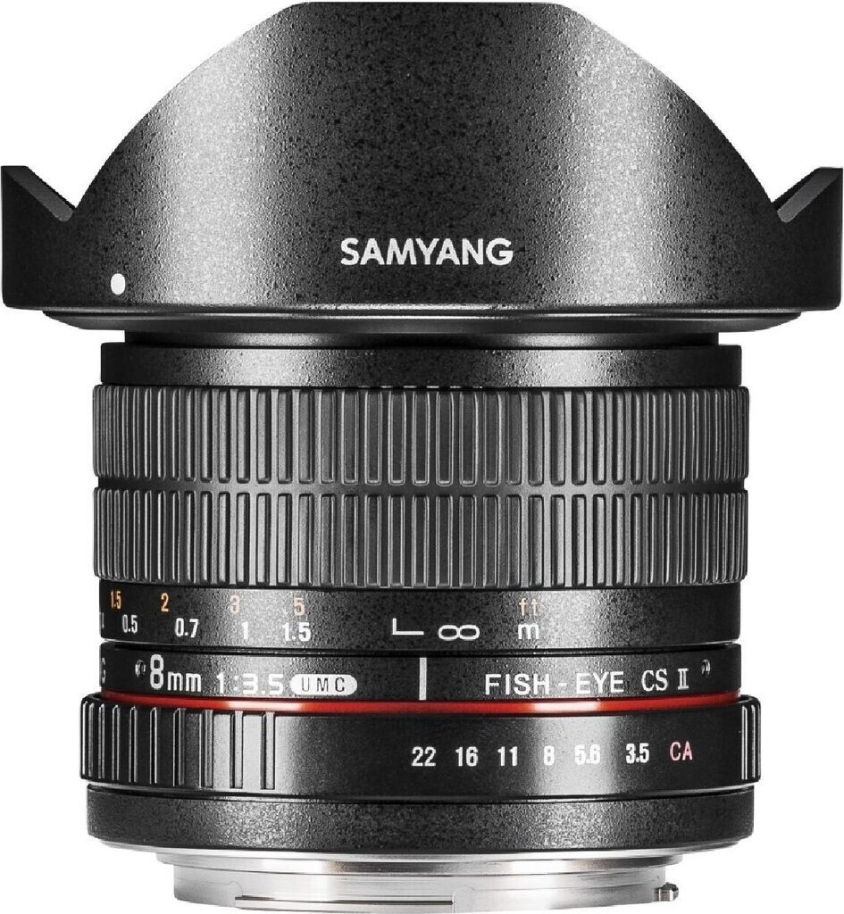 Samyang 8mm f3.5 UMC Fish-Eye CS II desde 189,03 € | Compara