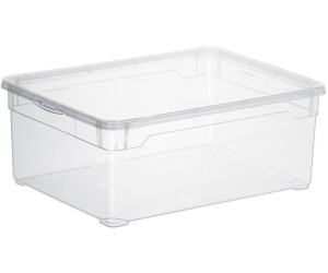 Rotho Aufbewahrungs-Box Ordnungsbox Sortier-Kiste transparent Deckel Kunststoff 