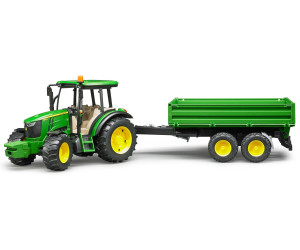 Bruder Landwirtschaft John Deere 5115M mit Bordwandanhänger Traktor Spielzeug 