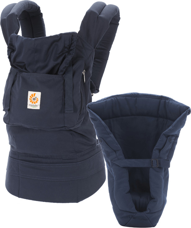 ergobaby Carrier Organic + Infant insert - navy