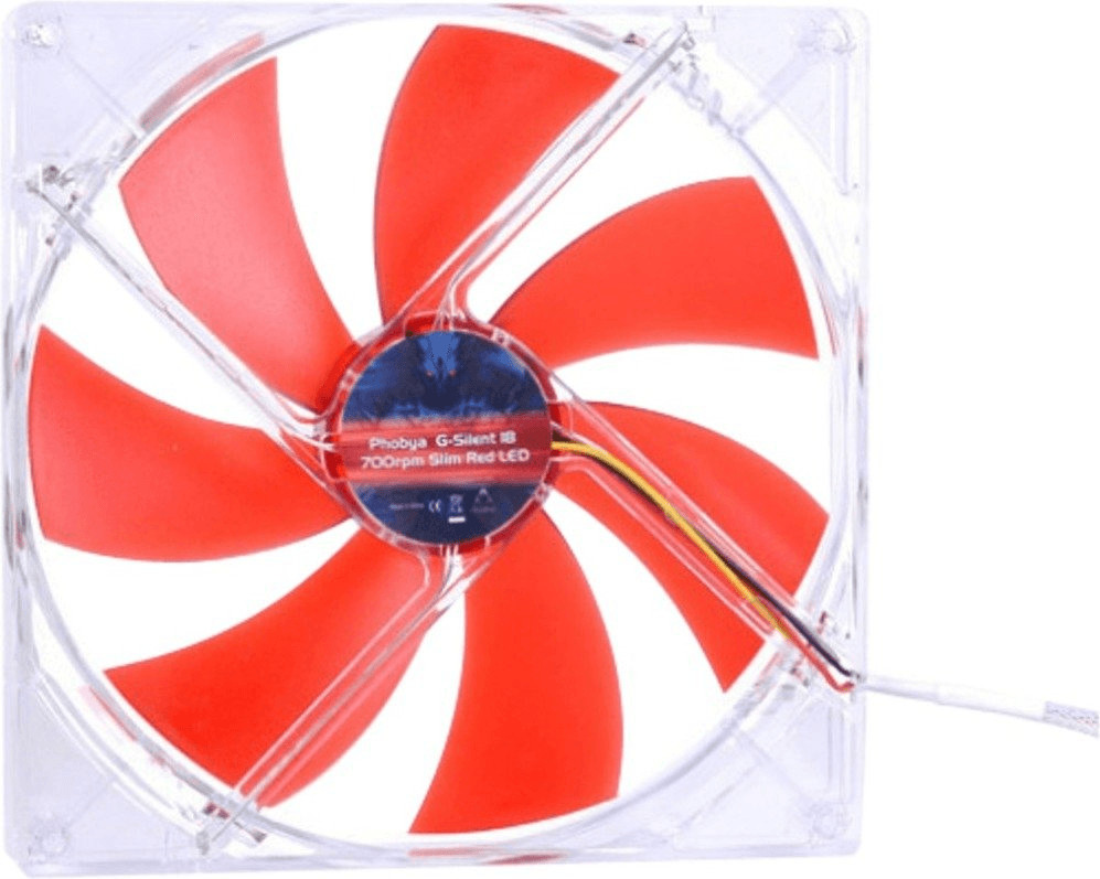 Phobya G-Silent 18 Slim 180mm 700rpm rouge