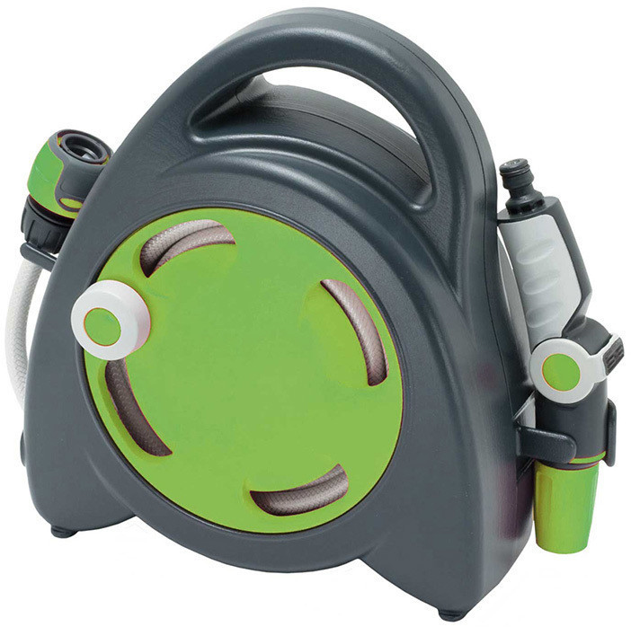 G.F. Mini enrouleur de tuyau, set complet, vert pomme