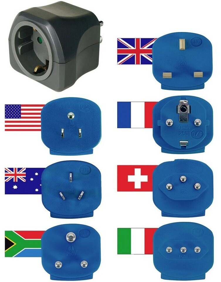 Brennenstuhl Kit adaptateur de voyage (1508160)