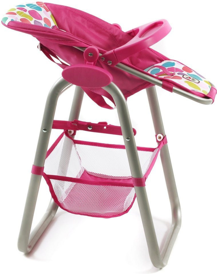 Bayer-Chic Chaise haute poupée métal Pinky Bubbles