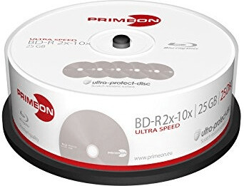 Primeon BD-R Ultra-Protect-Disc 25GB 10x 25pk Cakebox