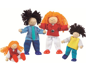 # goki 51955 Biegepuppen Set "Junge Familie" für Puppenhaus Holz NEU 