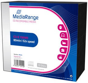 MediaRange CD-R MR205 700MB 52x 10pk Slimcase