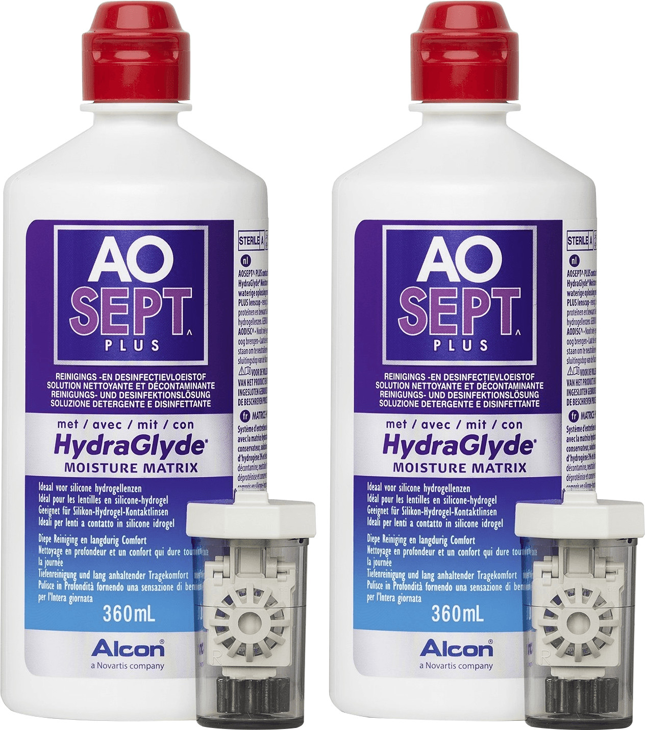 Alcon AO Sept Plus HydraGlyde (2 x 360ml)