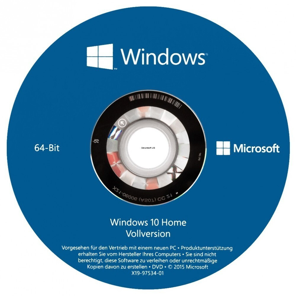 Microsoft Windows 10 Famille (Home) 32/64 bits, Licence Français