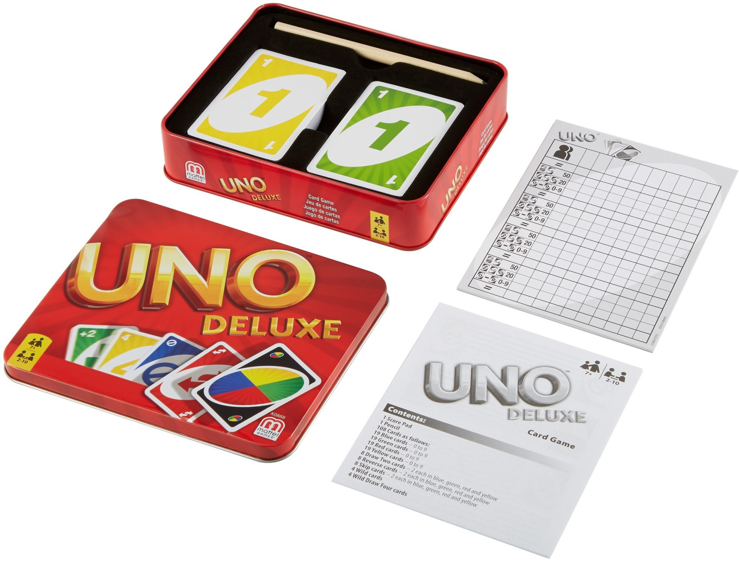 Jeu de cartes Mattel Uno Deluxe - Jeux d'ambiance - Achat & prix
