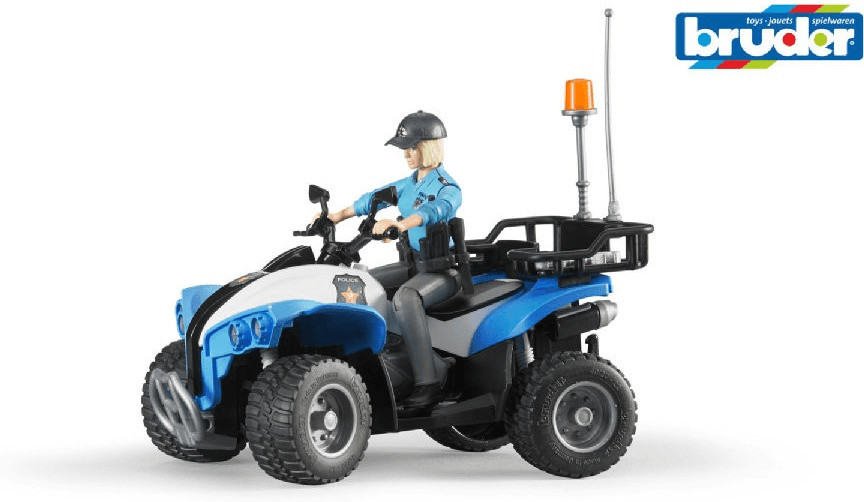 Bruder Quad police avec policière et accessoires (v)