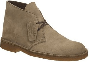Clarks desert boot wolf suede discount