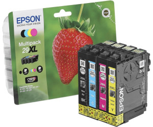 Epson 29 Strawberry Genuine Multipack, Eco-Friendly Packaging, 4