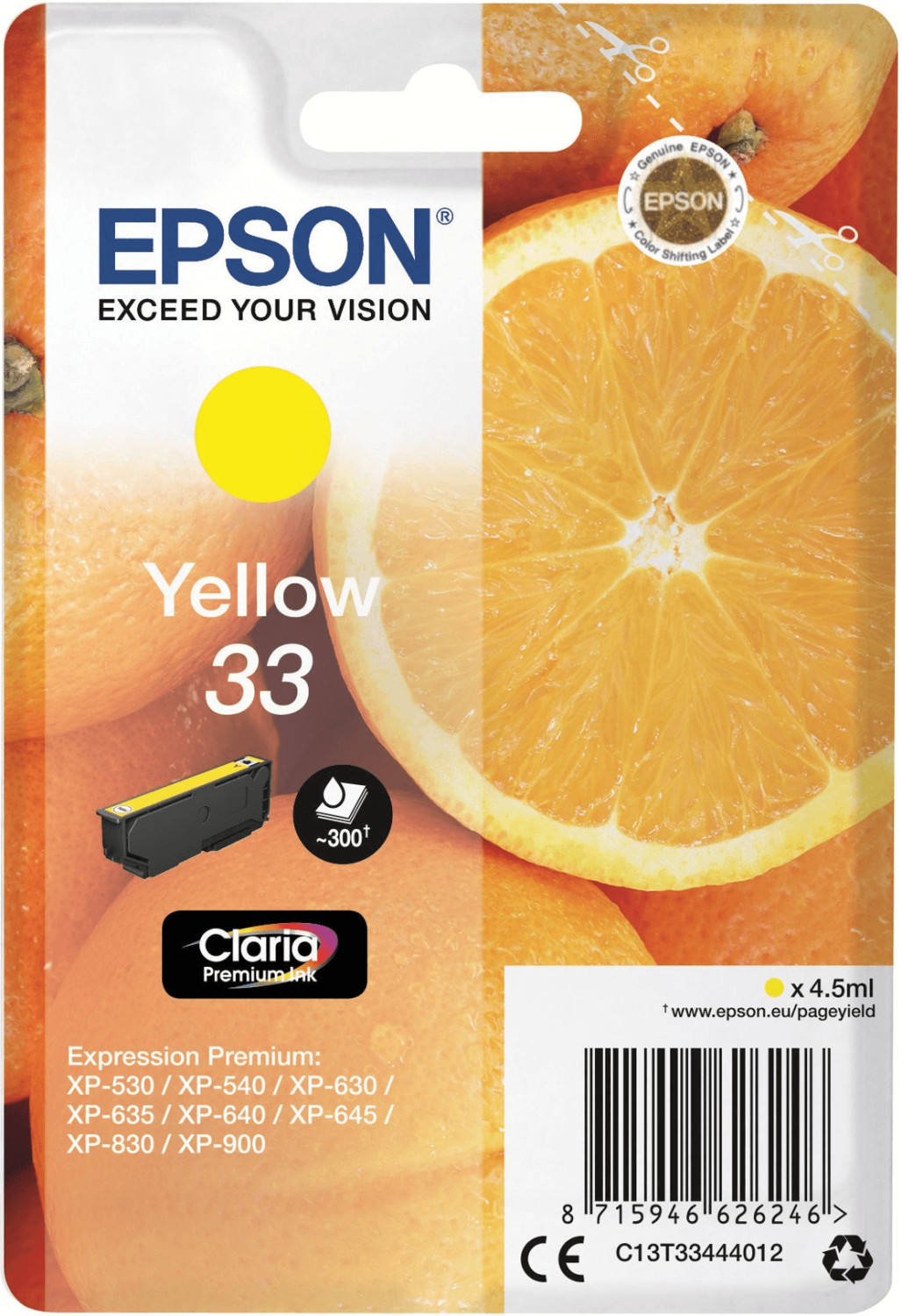 Epson 33 jaune (C13T33444010)