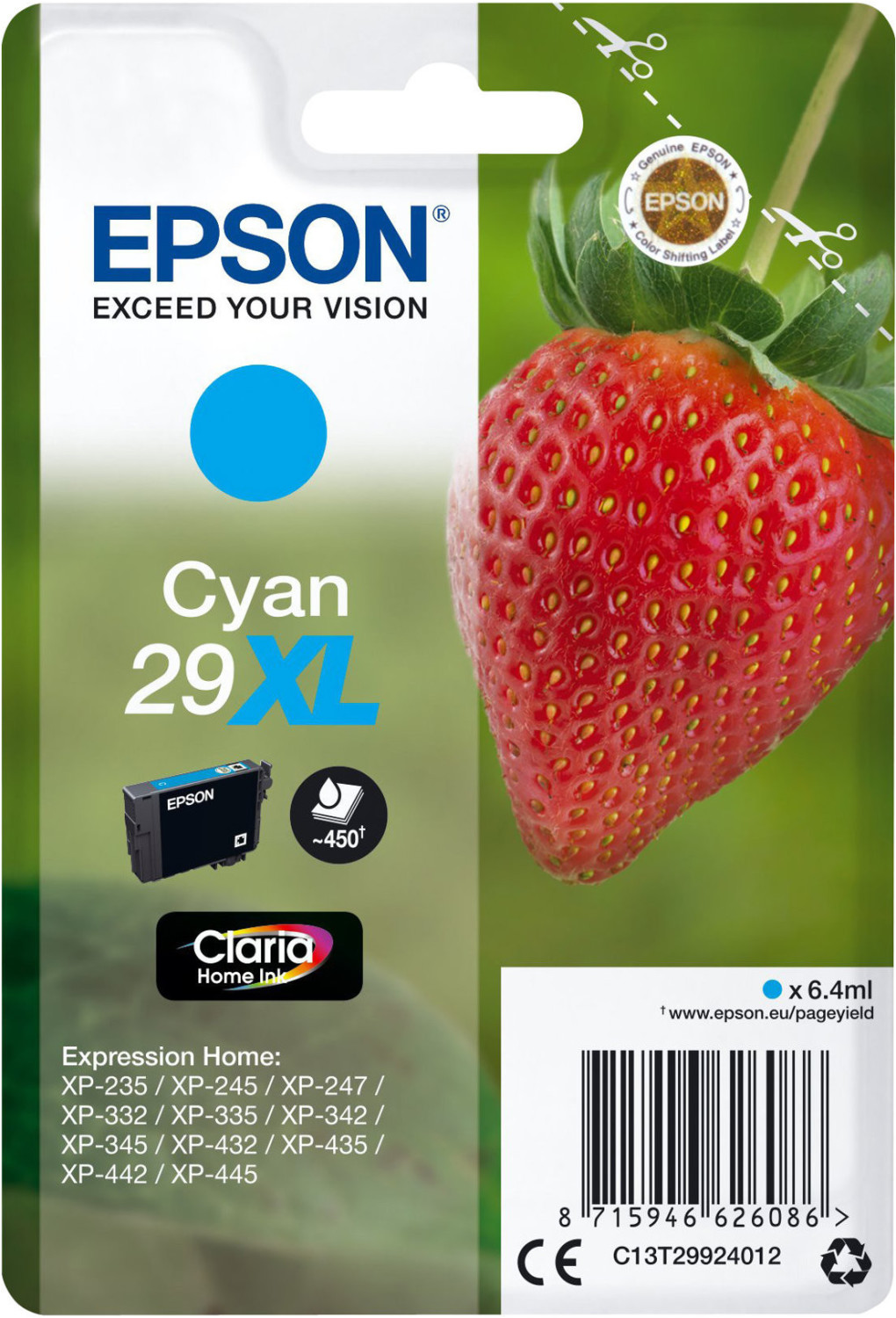 Epson 29XL cyan (C13T29924010)