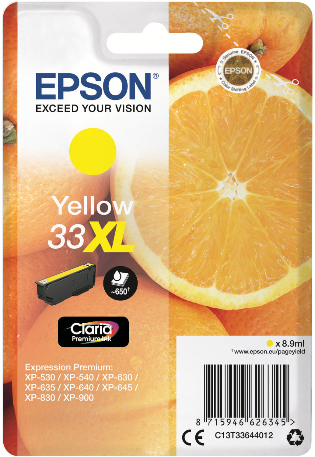 Epson 33XL jaune (C13T33644010)