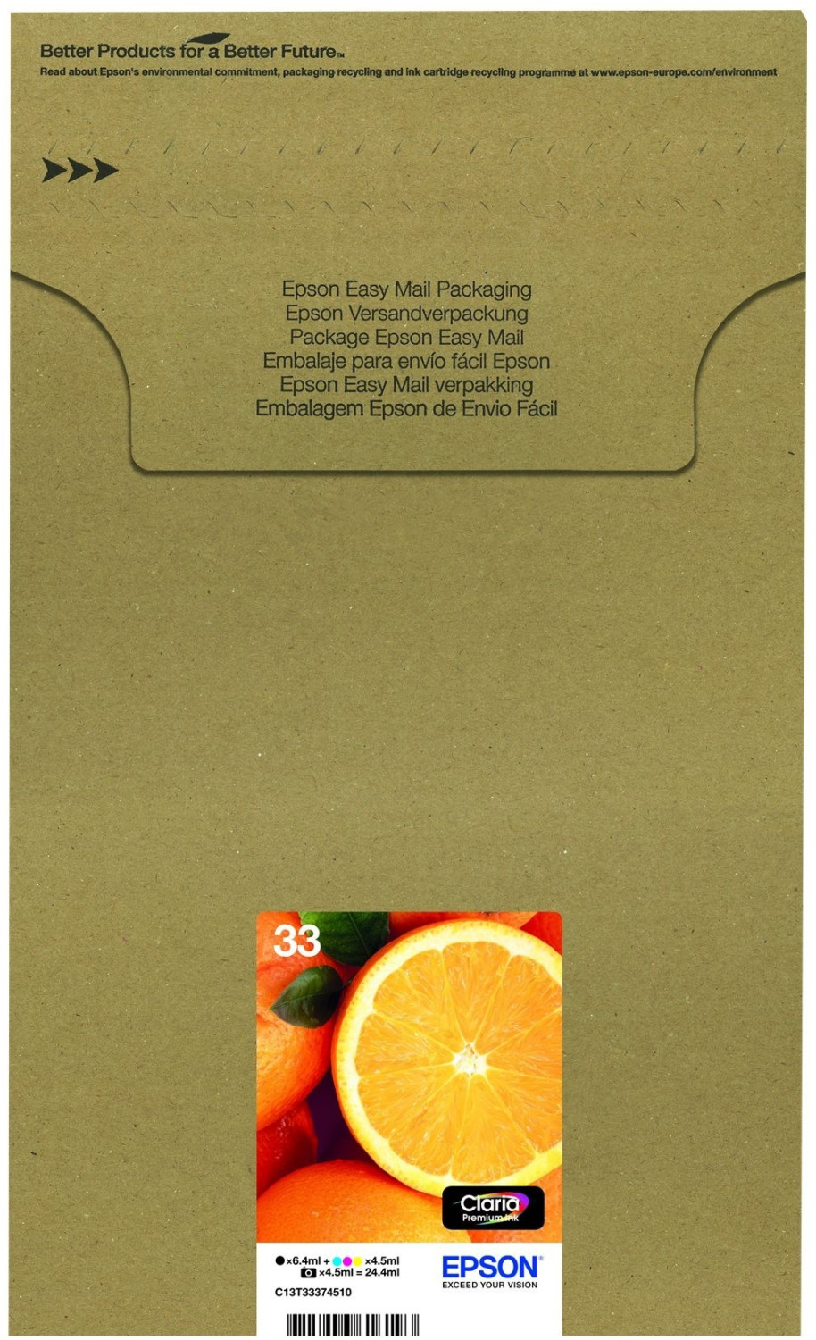 Epson 33 Multipack 5-farbig (C13T33374010) ab 54,38 € (Februar 2024 Preise)  | Preisvergleich bei