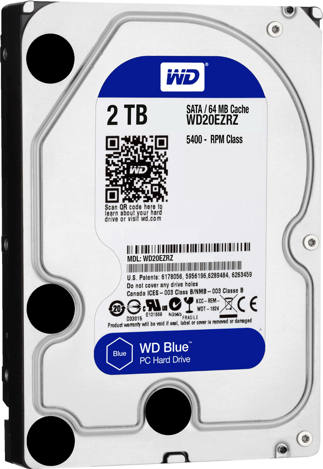 Western Digital Blue Desktop SATA 2 To (WD20EZRZ)