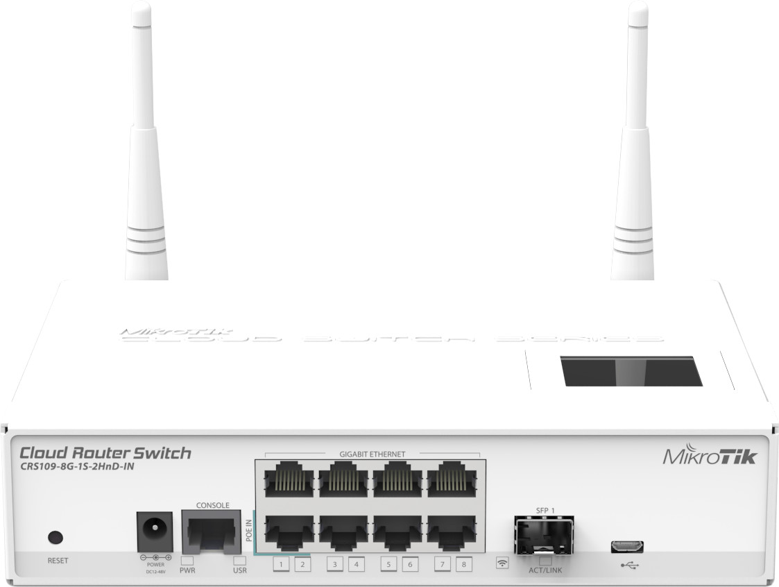MikroTik Cloud Router Switch 109-8G-1S-2HnD-IN