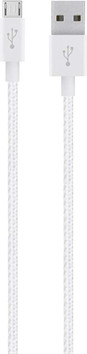 Belkin Câble métallique micro-USB vers USB 1,2 m blanc
