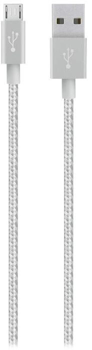 Belkin Câble métallique micro-USB vers USB 1,2 m argent