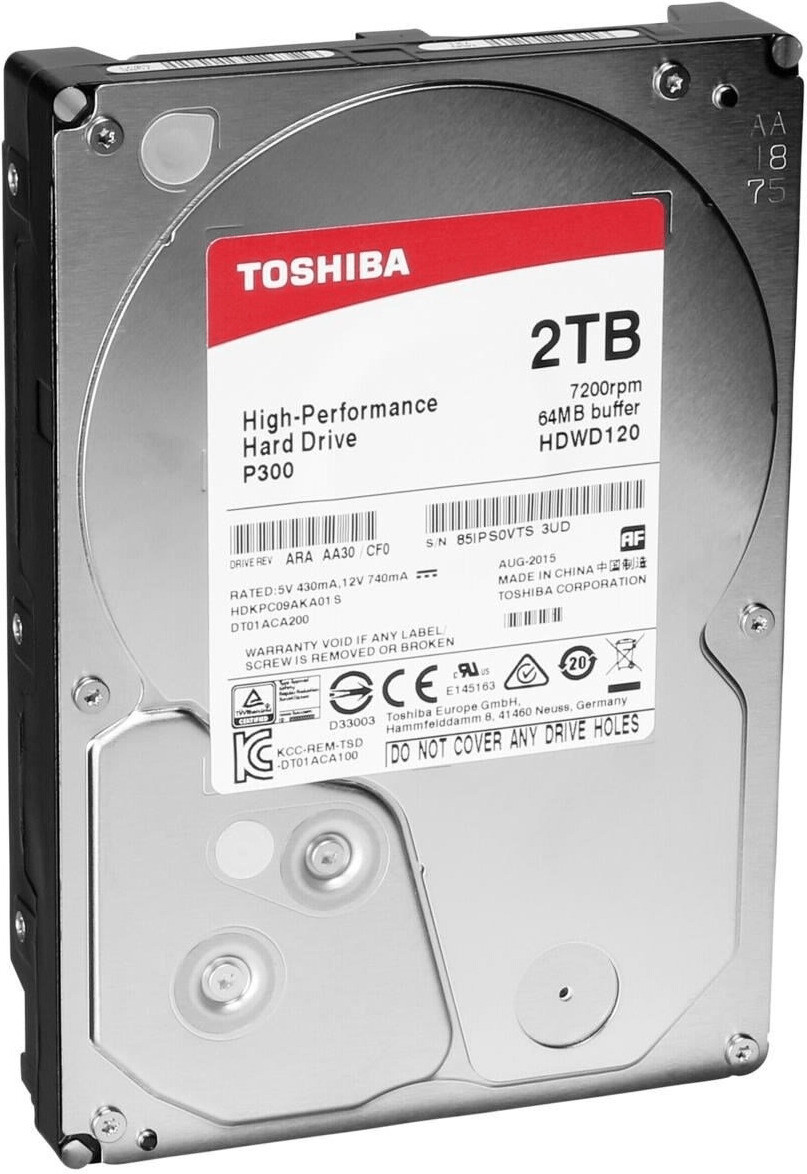Disque HDD Toshiba P300 2 To