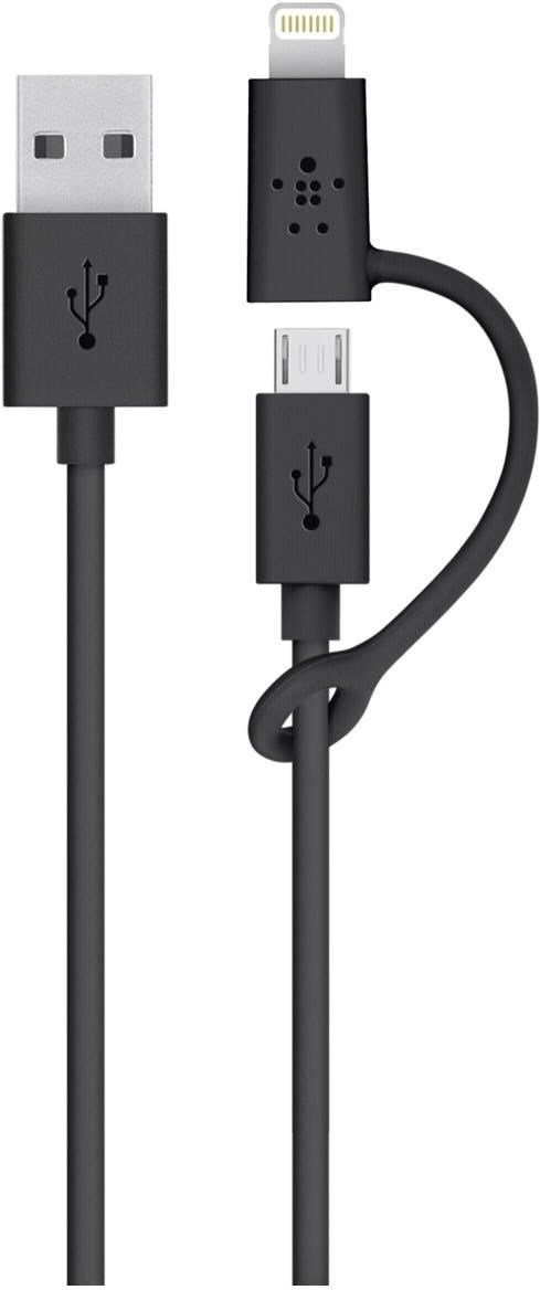 Belkin Câble micro USB avec adaptateur Lightning (0,9 m) noir