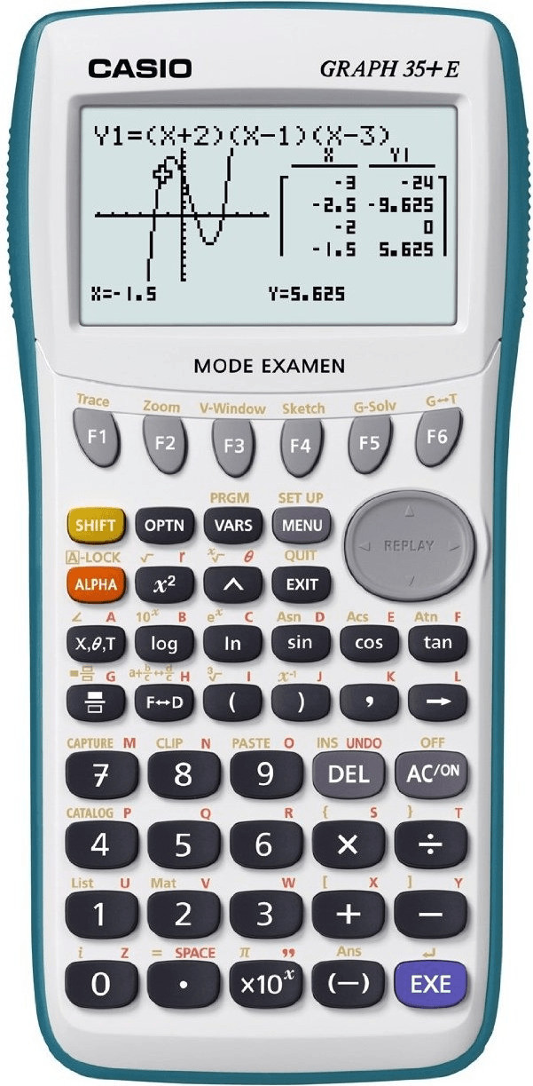 Casio Graph 35+E mode examen