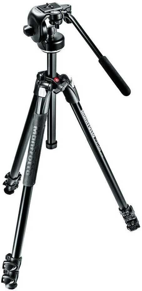 Manfrotto MK290XTA3-3W Treppiede Per Fotocamera Con Borsa – Testa A 3 Movimenti, 3 Sezioni In Alluminio, Nero