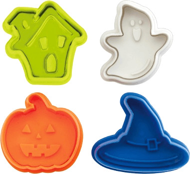 ibili Lot de 4 emporte-pièces Halloween