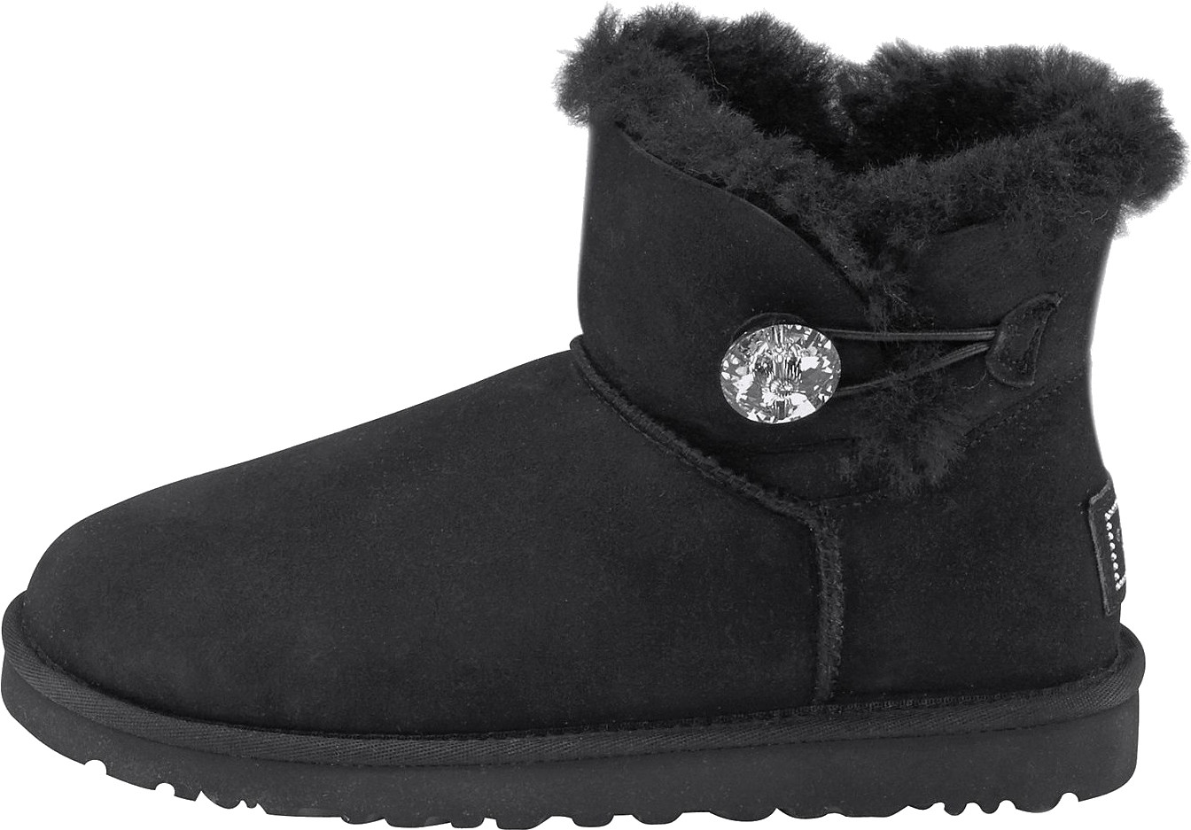 Buy Ugg Mini Bailey Button Bling Black From £110 00 Today Best Deals On Uk