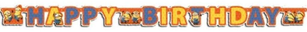 Amscan Guirlande d'anniversaire Minions