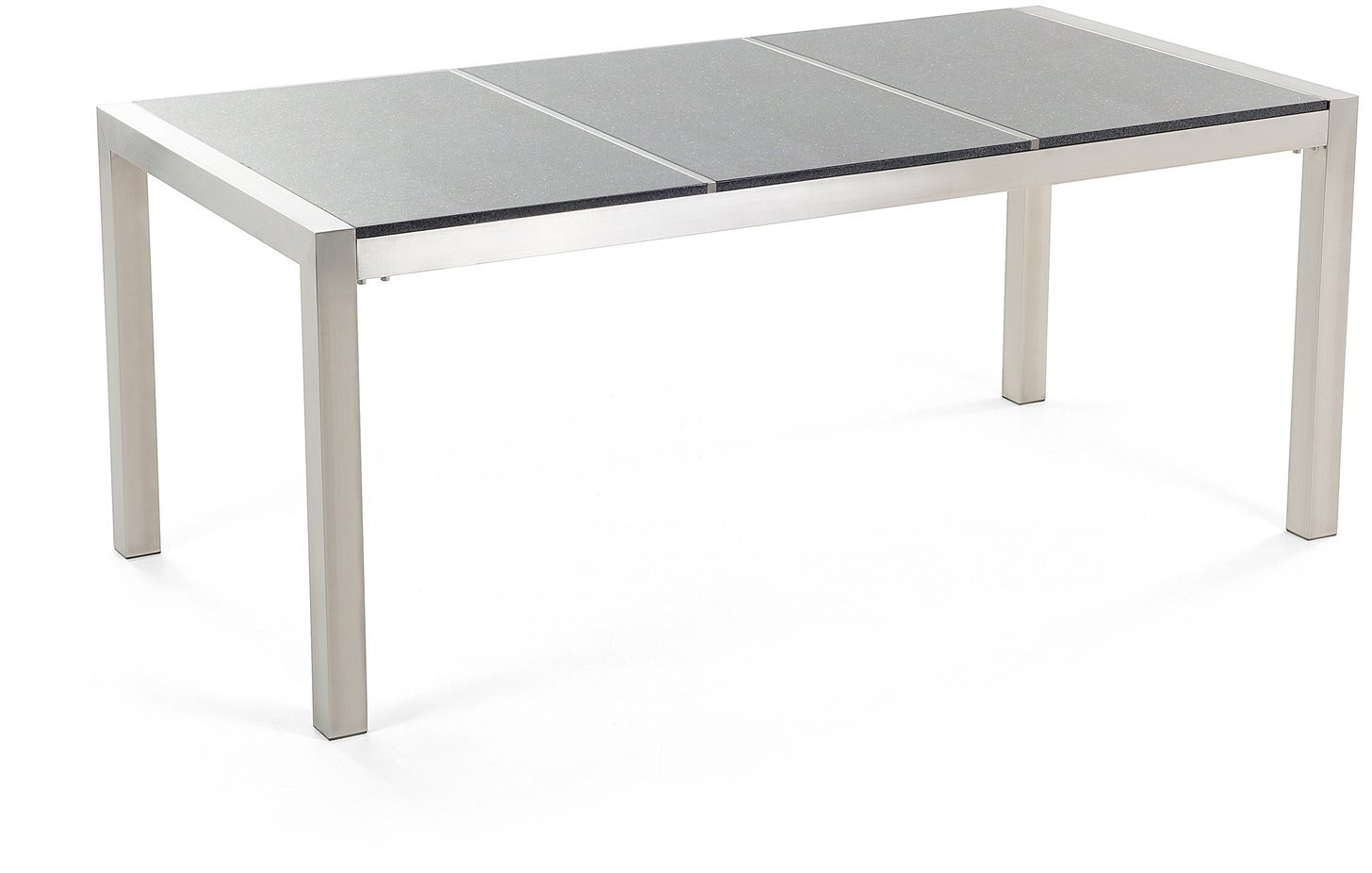 Beliani Grosseto inox/granite 180 x 90 cm