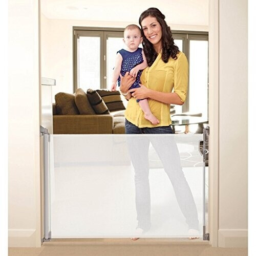Dreambaby Barrière de sécurité rétractable blanc