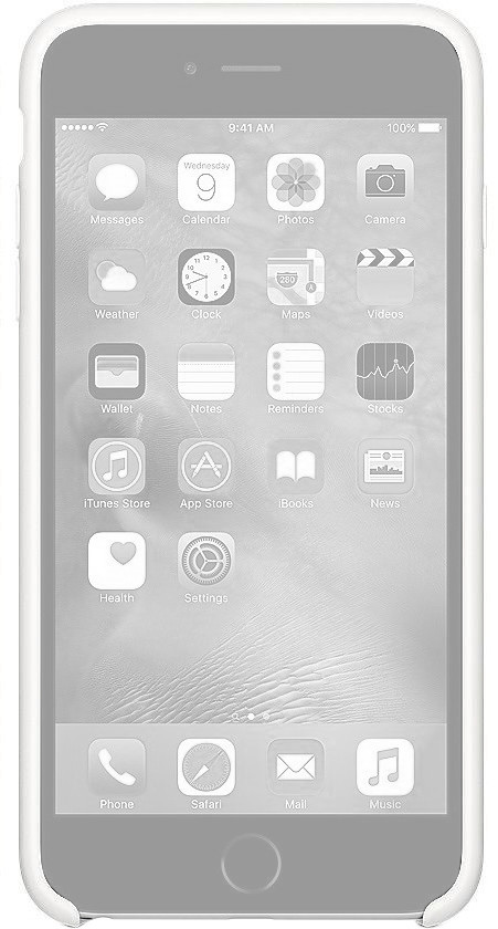 Apple Coque silicone (iPhone 6 Plus/6S Plus) blanc