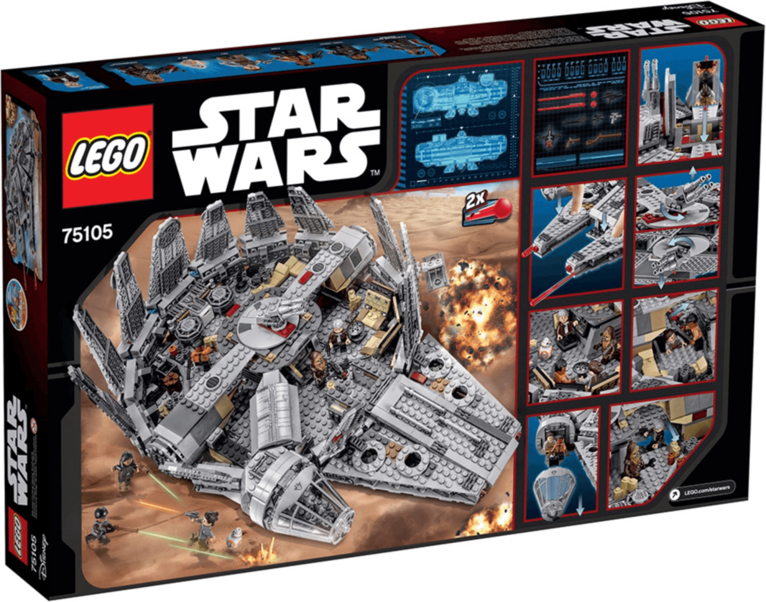 LEGO Star Wars Faucon Millenium - 9 ans et plus