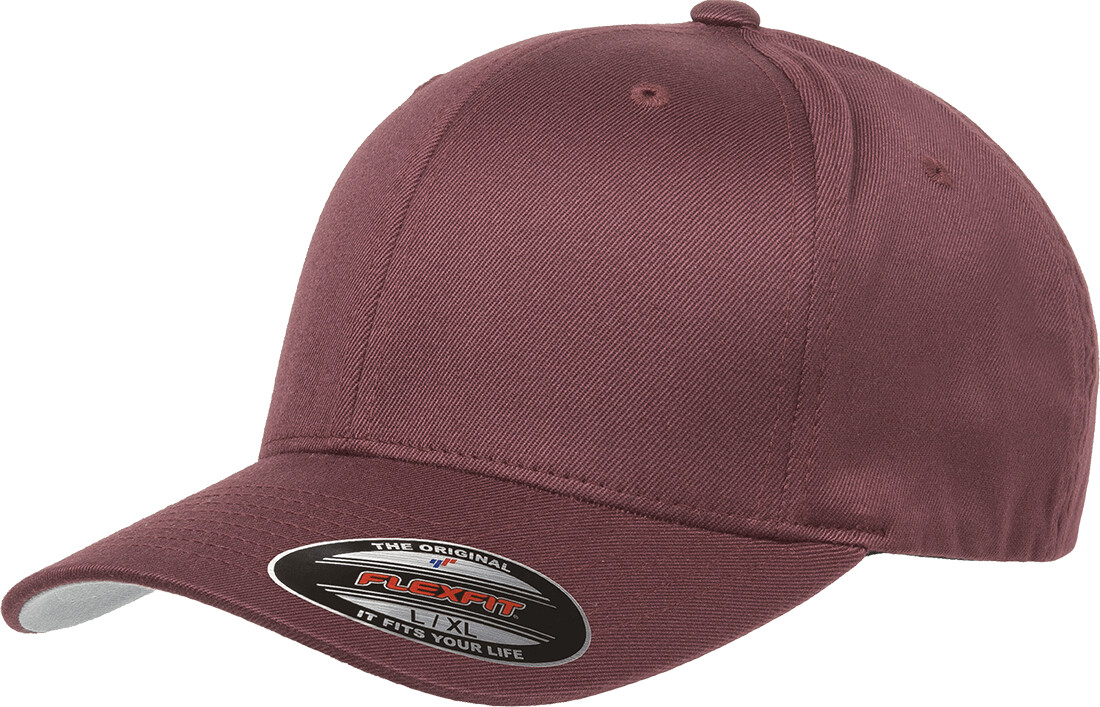 Flexfit 6277 Wooly Combed maroon