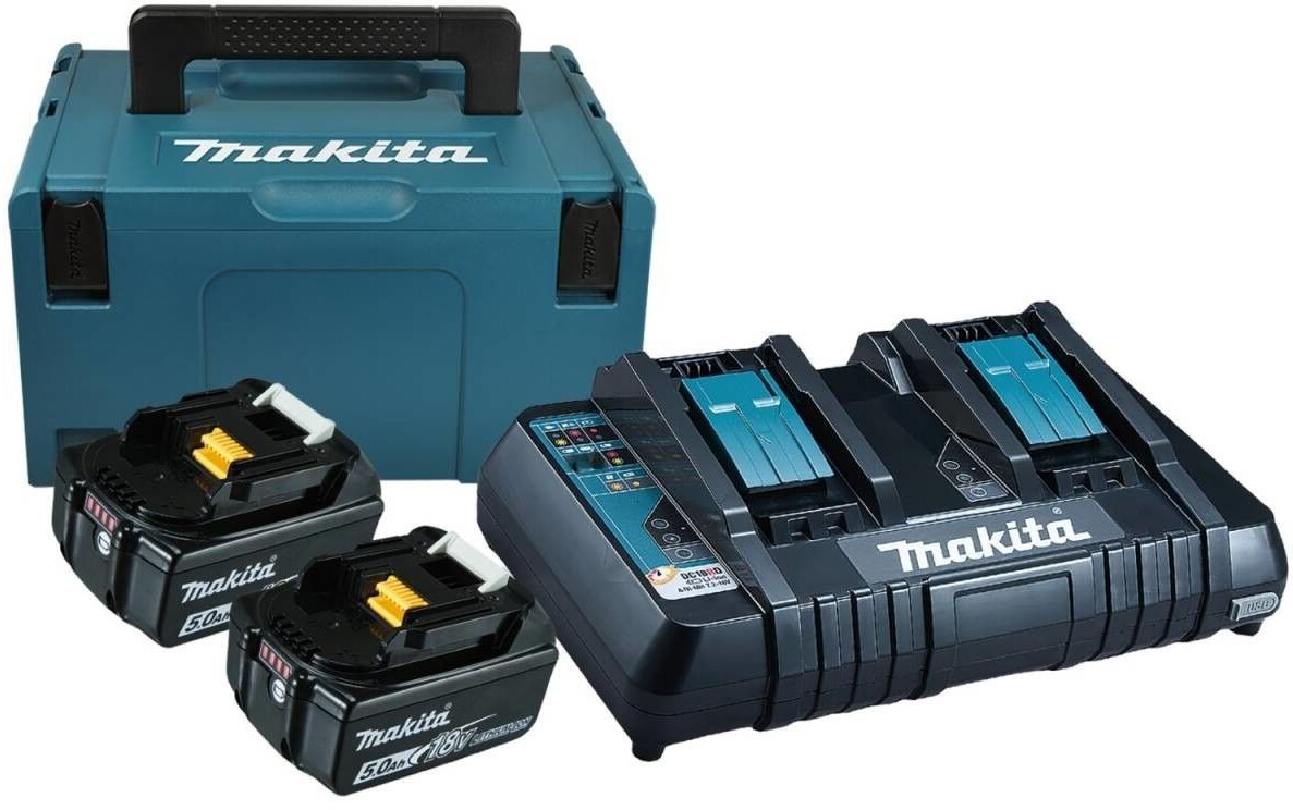 Batterie de remplacement BL1850B (pack de 2) Bsioff 18V 5.0Ah compatible  avec Makita BL1850B BL1830B
