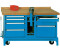 Lokoma Fahrbare Werkbank FMW 150/7 mit 7 Schubladen und Schraubstockunterbau