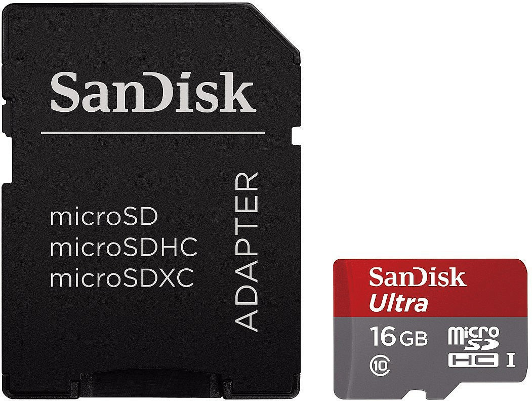 SanDisk Mobile Ultra microSDHC 16 Go Class 10 UHS-I (SDSQUNC-016G-GN6IA)