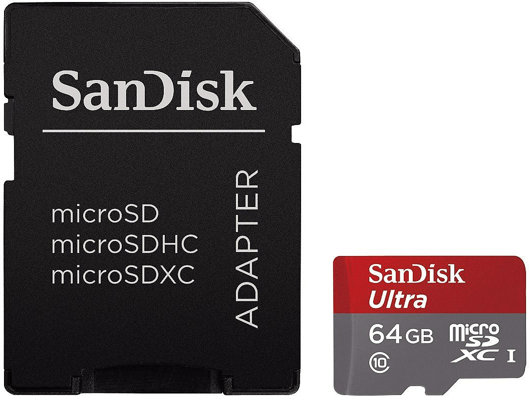 SanDisk Mobile Ultra microSDXC 64 Go Class 10 UHS-I (SDSQUNC-064G-GN6MA)