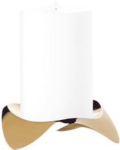 Stelton Candle Holder Brass Gold