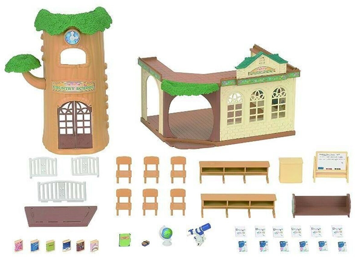 Sylvanian Families - École De La Forêt - Set Avec 35+ Accessoires - Figurines Animaux - Jouet Enfant 3+ Ans - 5105