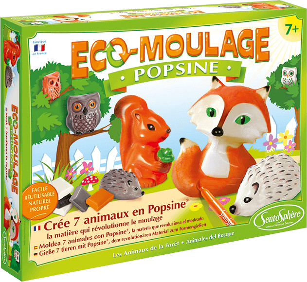 Sentosphère Éco-moulage Popsine - Les animaux de la forêt