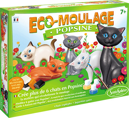 Sentosphère Éco-Moulage Popsine - Les chats et chatons