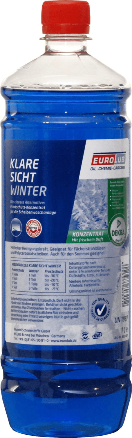 EuroLub Klare Sicht Winter Konzentrat (1 l) ab 2,99 €