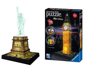 216 Teile Ravensburger 3D Puzzle Erwachsenenpuzzle Puzzel Big Ben bei Nacht 