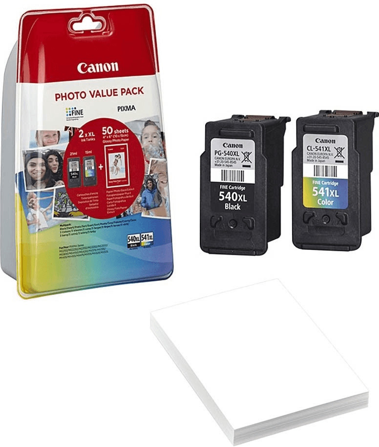 Cartouches Canon PG-540L / CL-541XL - Pack Noir L & Couleur XL pour  imprimante Canon