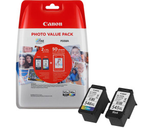 Canon Ink 545-546 Cartridges, PG-545, XL